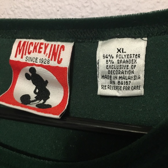 Vintage Mickey, Inc Disney Mickey Mouse velvet - Picture 3 of 5